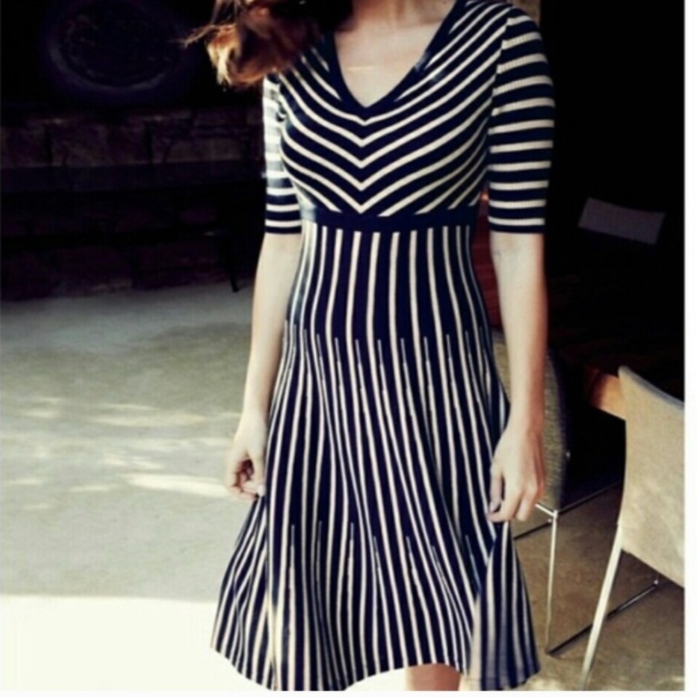 Boden Amelie Striped Sweater Dress